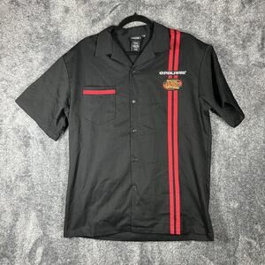 Pure Polaris Shirt Mens Medium Black MSD Master Service Dealer Racing Workwear